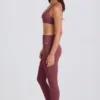Foldover Mid-Rise Stirrup Leggings i Acai Foldover Mid-Rise Stirrup Leggings i Acai