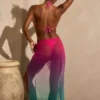 Gelato Ruched Midi Sarong i grönt mönster Gelato Ruched Midi Sarong i grönt mönster