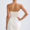 Haisley Bandeau Structured Tulip Miniklänning i elfenben Haisley Bandeau Structured Tulip Miniklänning i elfenben