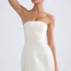 Haisley Bandeau Structured Tulip Miniklänning i elfenben Haisley Bandeau Structured Tulip Miniklänning i elfenben