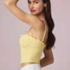Hania Modal Broderie Anglaise Camisole-top i citrongult Hania Modal Broderie Anglaise Camisole-top i citrongult