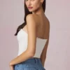 Hania Modal Broderie Anglaise Camisole Toppar i vitt Hania Modal Broderie Anglaise Camisole Toppar i vitt