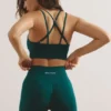 Högmidjade Define Luxe minishorts i jadegrönt Högmidjade Define Luxe minishorts i jadegrönt