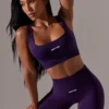 Högmidjade Super Sculpt-cykelshorts i lila Högmidjade Super Sculpt-cykelshorts i lila
