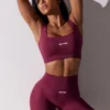 Högmidjade Super Sculpt-cykelshorts i plommon Högmidjade Super Sculpt-cykelshorts i plommon