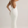 Imelda Modal Racerback Maxi Klänning i vitt Imelda Modal Racerback Maxi Klänning i vitt