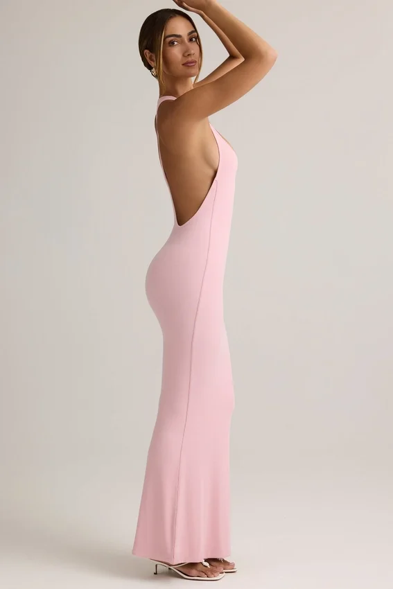Imelda Modal Racerback Maxiklänning i Baby Pink Imelda Modal Racerback Maxiklänning i Baby Pink