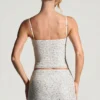 Inina Embellished Micro Mini Kjol i vitt Inina Embellished Micro Mini Kjol i vitt