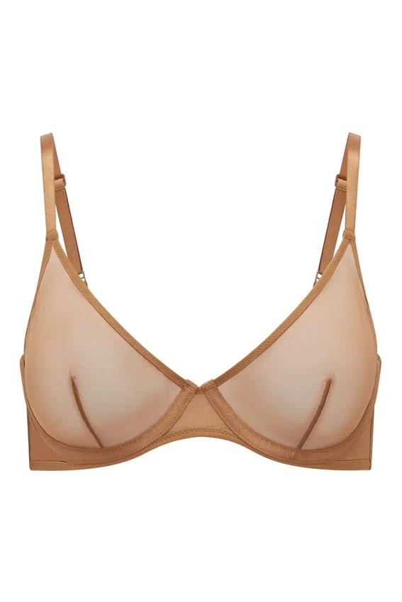 Intimates mjuk mesh-bh med bygel i ett lager i mandel Intimates mjuk mesh-bh med bygel i ett lager i mandel