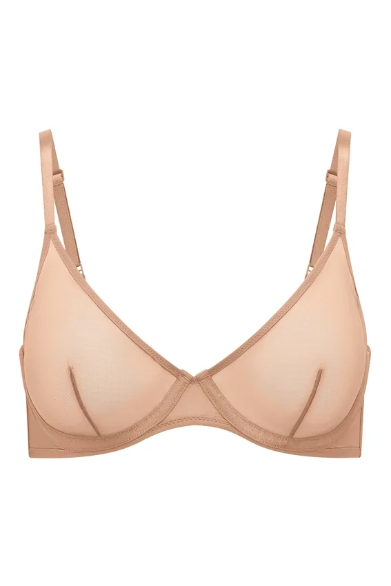 Intimates mjuk mesh-bh med bygel i ett lager i varm persika Intimates mjuk mesh-bh med bygel i ett lager i varm persika