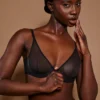 Intimates mjuk mesh-bh med bygel i svart Intimates mjuk mesh-bh med bygel i svart