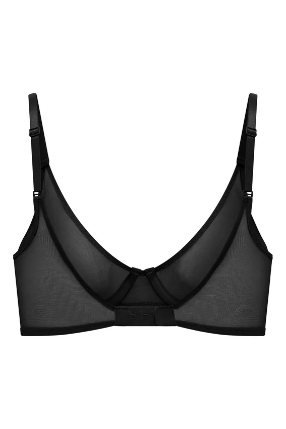 Intimates mjuk mesh-bh med bygel i svart Intimates mjuk mesh-bh med bygel i svart