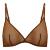 Intimates mjuk mesh-bh med triangeltopp i ett lager i färgen Chestnut Intimates mjuk mesh-bh med triangeltopp i ett lager i färgen Chestnut