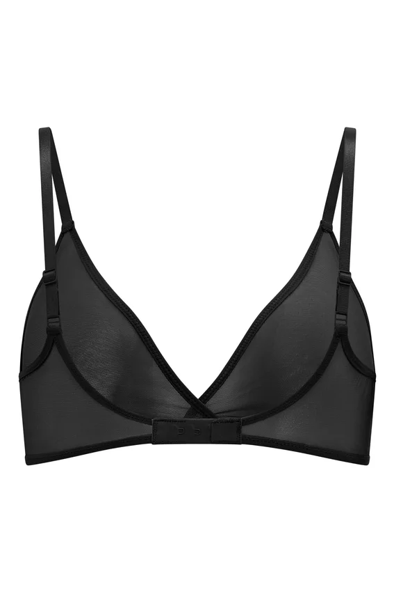 Intimates mjuk mesh-bh med triangeltopp i svart Intimates mjuk mesh-bh med triangeltopp i svart