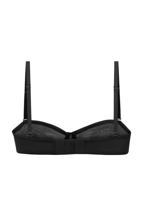 Intimates mjuk mesh-bh utan axelband i svart Intimates mjuk mesh-bh utan axelband i svart
