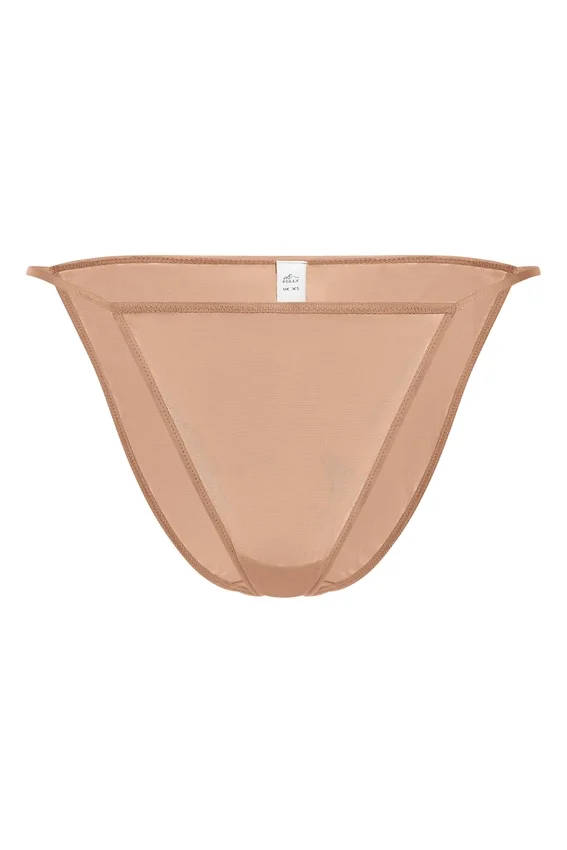 Intimates mjuk mesh-stringbikini i varm persika Intimates mjuk mesh-stringbikini i varm persika
