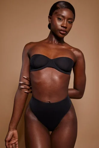 Intimates mjuk mesh-trosa med hög midja i svart Intimates mjuk mesh-trosa med hög midja i svart