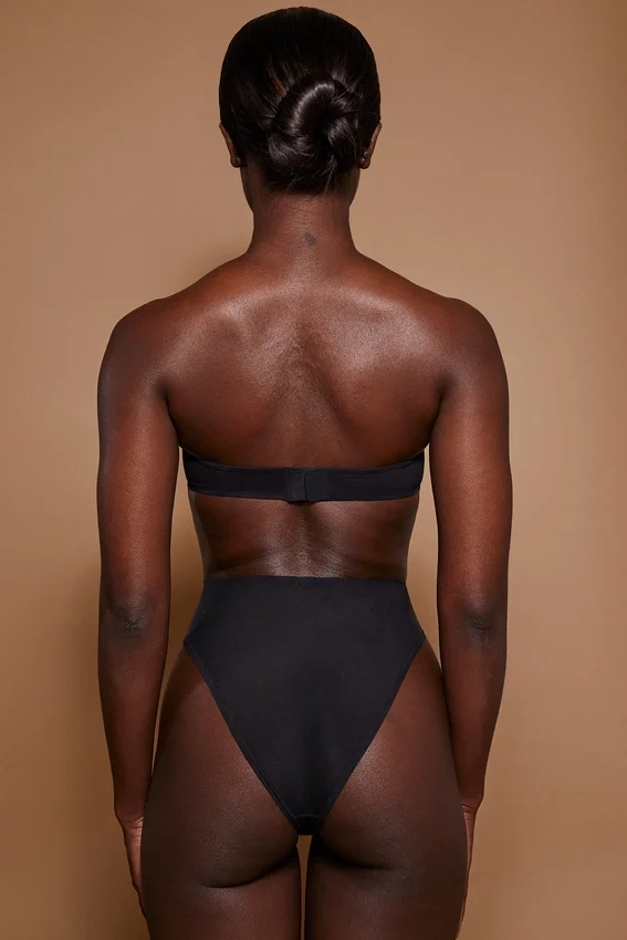 Intimates mjuk mesh-trosa med hög midja i svart Intimates mjuk mesh-trosa med hög midja i svart