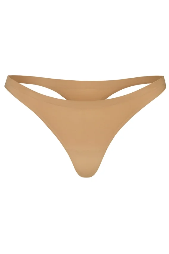 Intimates sömlös stickad string i karamell Intimates sömlös stickad string i karamell
