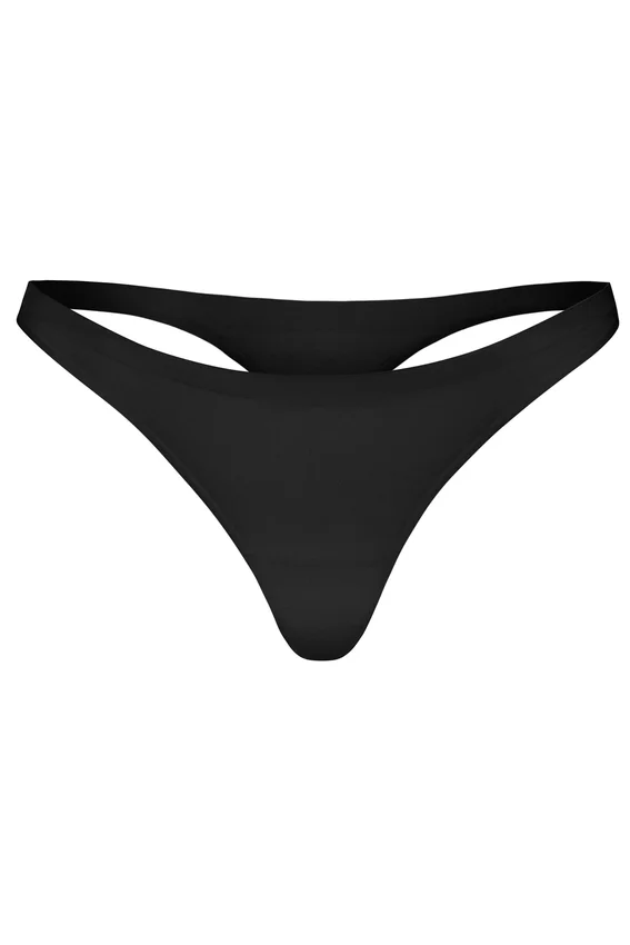 Intimates sömlös stickad string i svart Intimates sömlös stickad string i svart