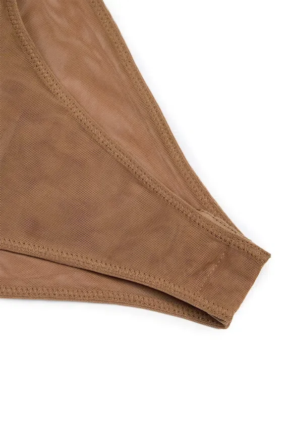 Intimates Soft Mesh Invisible Strap Thong Bodys i färgen Almond Intimates Soft Mesh Invisible Strap Thong Bodys i färgen Almond
