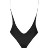 Intimates Soft Mesh Invisible Strap Thong Bodys i svart Intimates Soft Mesh Invisible Strap Thong Bodys i svart
