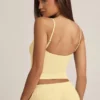 Isalie Modal Camisole Pyjama Top i pastellgult Isalie Modal Camisole Pyjama Top i pastellgult