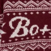 Jacquardstickad kort tröja i Crimson Red Jacquardstickad kort tröja i Crimson Red
