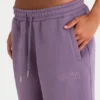 Joggingbyxor i borstad jersey med medelhög midja i färgen Dusk Joggingbyxor i borstad jersey med medelhög midja i färgen Dusk