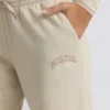 Joggingbyxor med låg midja och vida ben i benvit Joggingbyxor med låg midja och vida ben i benvit