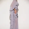 Jovelle genomskinlig draperad cape i chiffong i lila Jovelle genomskinlig draperad cape i chiffong i lila