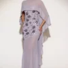 Jovelle genomskinlig draperad cape i chiffong i lila Jovelle genomskinlig draperad cape i chiffong i lila