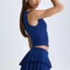 Kadie kort topp med öppen framsida i True Navy Kadie kort topp med öppen framsida i True Navy