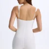 Kaia Modal Sweetheart-Neck Unitard i vitt Kaia Modal Sweetheart-Neck Unitard i vitt