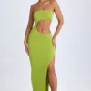 Kaikoa Cut-Out Bandeau Maxiklänning i pärongrönt Kaikoa Cut-Out Bandeau Maxiklänning i pärongrönt