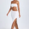 Kaikoa Cut-Out Bandeau Maxiklänning i vitt Kaikoa Cut-Out Bandeau Maxiklänning i vitt