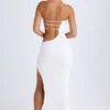 Kaikoa Cut-Out Bandeau Maxiklänning i vitt Kaikoa Cut-Out Bandeau Maxiklänning i vitt