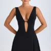 Kalista Plunge Cut-Out Miniklänning i Svart Kalista Plunge Cut-Out Miniklänning i Svart