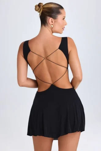 Kalista Plunge Cut-Out Miniklänning i Svart