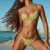 Kariba Metallic Layered Bikini Toppar i grönt Kariba Metallic Layered Bikini Toppar i grönt