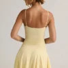 Kelbie Modal Ruched A-Line Miniklänning i Buttercream Yellow Kelbie Modal Ruched A-Line Miniklänning i Buttercream Yellow