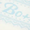 Kort tröja i jacquardstickning i ivory Kort tröja i jacquardstickning i ivory