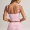 Lai Modal camisole-top med fyrkantig halsringning i pastellrosa Lai Modal camisole-top med fyrkantig halsringning i pastellrosa