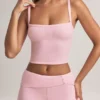 Lai Modal camisole-top med fyrkantig halsringning i pastellrosa Lai Modal camisole-top med fyrkantig halsringning i pastellrosa