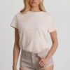 Lanori lågmidjade hotpants i ecru Lanori lågmidjade hotpants i ecru