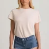 Lanori lågmidjade hotpants i mellanblått Lanori lågmidjade hotpants i mellanblått