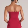 Leni Bandeau Longline Top i körsbärsrött Leni Bandeau Longline Top i körsbärsrött