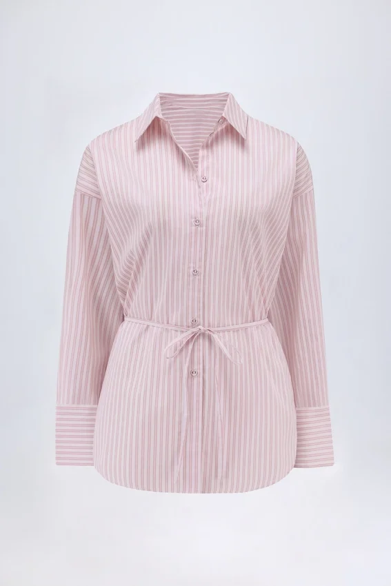 Lerici Oversized-skjorta i rosa randigt Lerici Oversized-skjorta i rosa randigt
