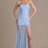 Liliane Premium Embellished Lace Corset Gown i himmelsblått Liliane Premium Embellished Lace Corset Gown i himmelsblått