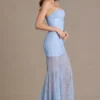 Liliane Premium Embellished Lace Corset Gown i himmelsblått Liliane Premium Embellished Lace Corset Gown i himmelsblått